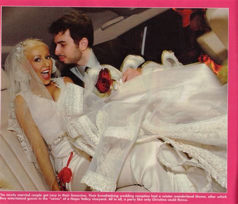 christina aguilera wedding pics.